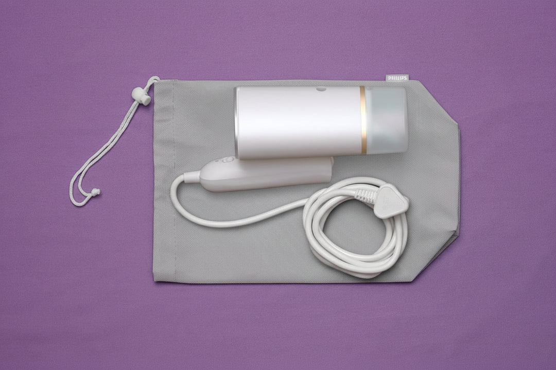 Défroisseur vapeur à main 1000 W – prêt en 30 s, léger et compact